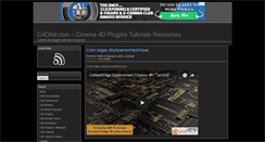 Desktop Screenshot of c4dlist.com